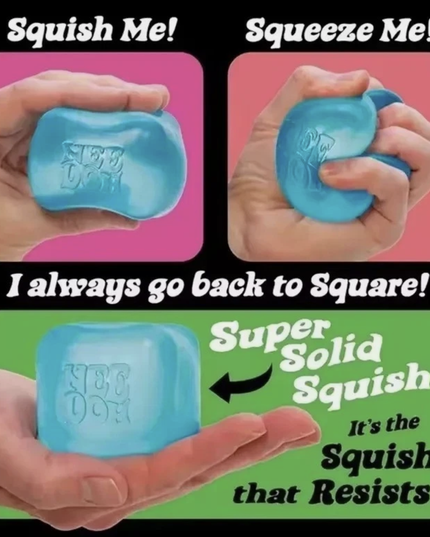 NeeDoh Nice Cube Sensory Squishy Fidget Toy Stress Relief Assorted