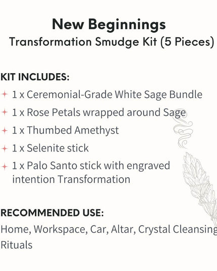 New Beginnings - Transformation Smudge Kit (5 Pieces)