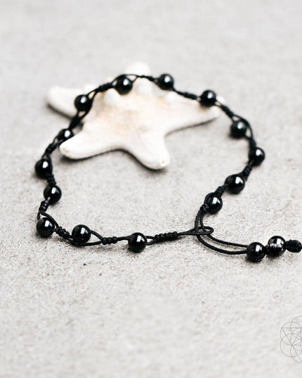 Obsidian Grounding Anklet