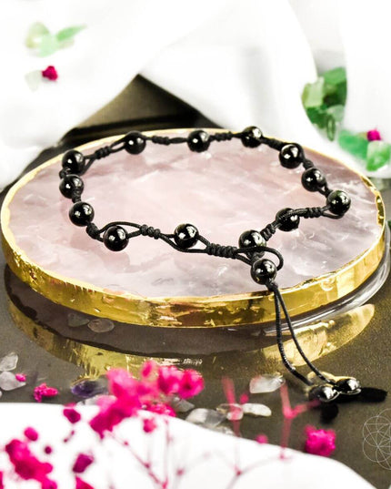 Obsidian Grounding Anklet