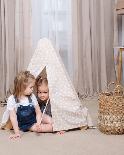 Play Tent Cover with Mat for Climbing Triangle Ladder