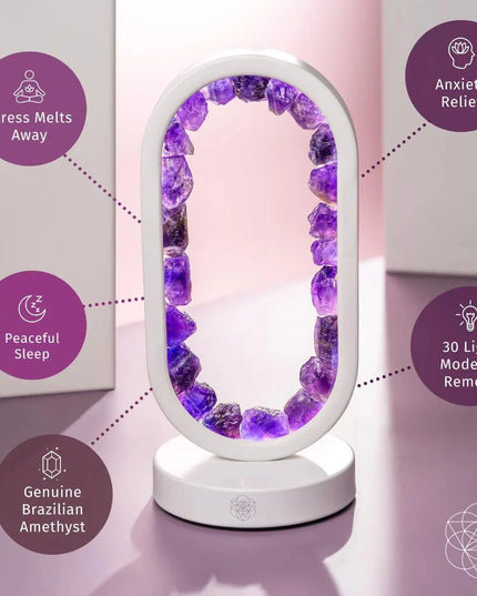 Portal to Peace - Amethyst Lamp of Stress Relief