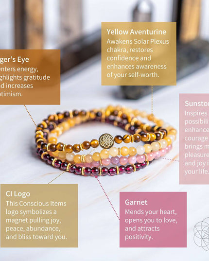 Powerful Positivity Bracelet Pack of 4