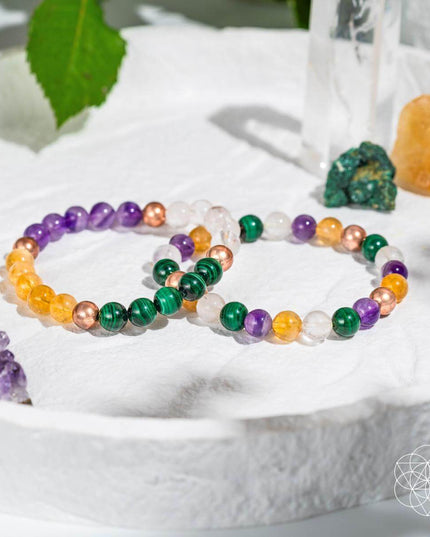 Powerhouse of Wealth Manifestation - Crystal Quartet Bracelet Set