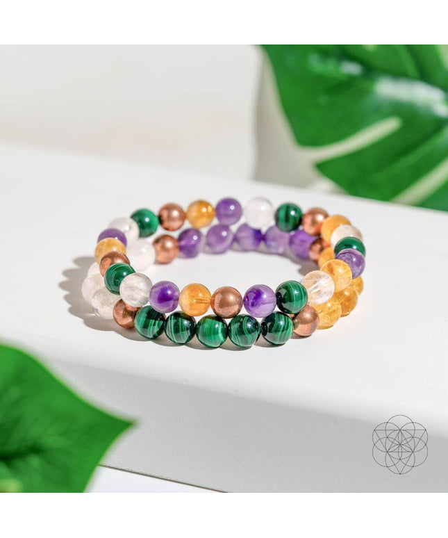 Powerhouse of Wealth Manifestation - Crystal Quartet Bracelet Set