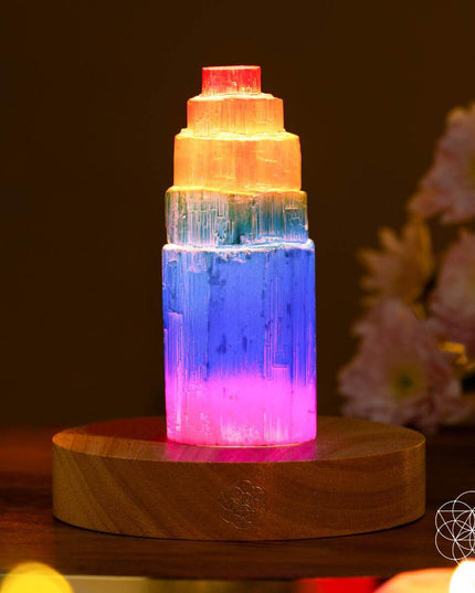Rainbow’s Blessing - Selenite Tower of Peace & Protection