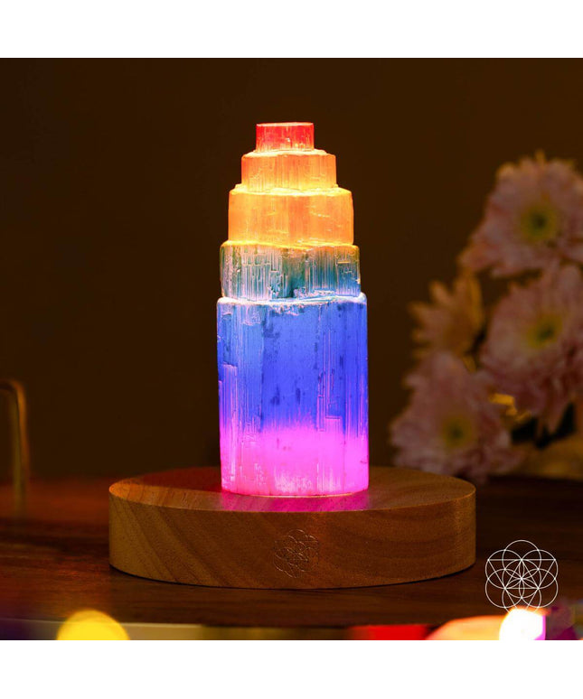 Rainbow’s Blessing - Selenite Tower of Peace & Protection