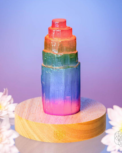 Rainbow’s Blessing - Selenite Tower of Peace & Protection