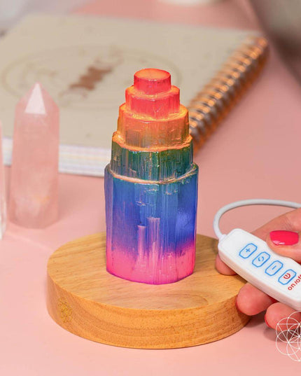 Rainbow’s Blessing - Selenite Tower of Peace & Protection