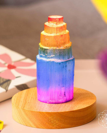 Rainbow’s Blessing - Selenite Tower of Peace & Protection