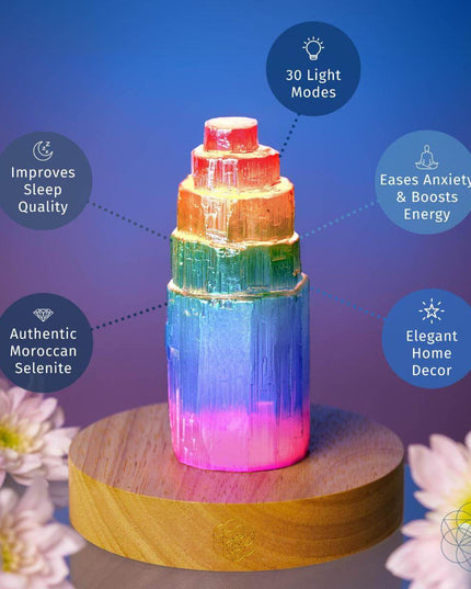 Rainbow’s Blessing - Selenite Tower of Peace & Protection