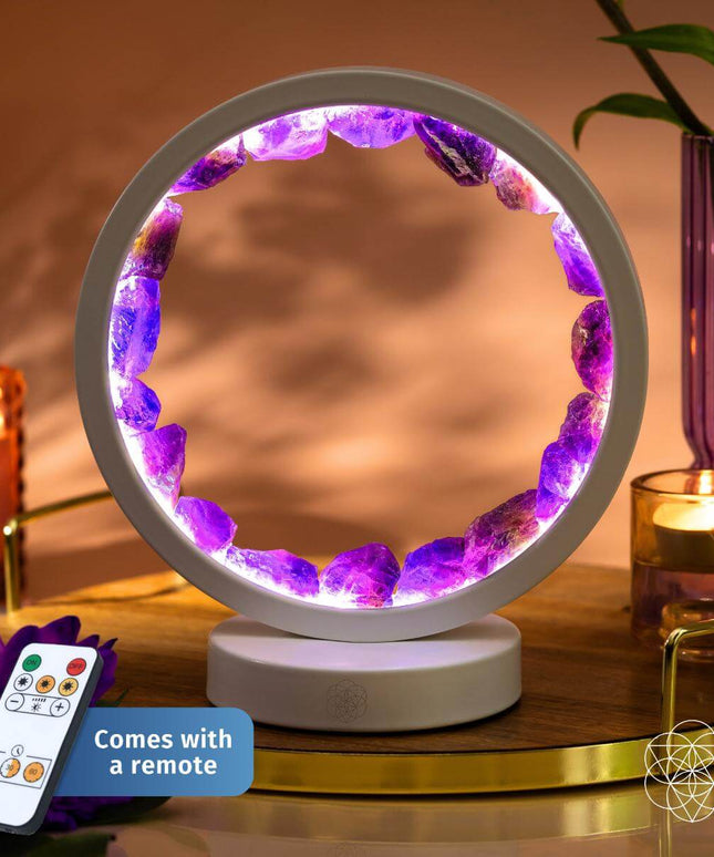 Stress Less, Sleep More – Amethyst Healing Lamp