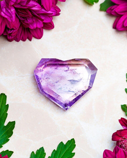 Royal Diamond Heart - Brazilian Amethyst for Manifestation