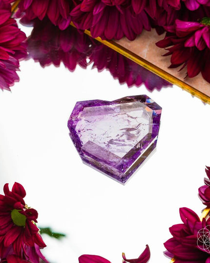Royal Diamond Heart - Brazilian Amethyst for Manifestation