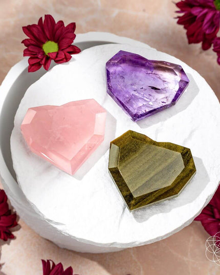 Royal Diamond Heart - Brazilian Amethyst for Manifestation