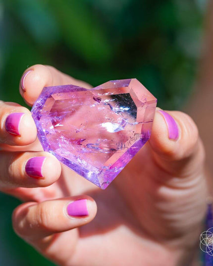 Royal Diamond Heart - Brazilian Amethyst for Manifestation