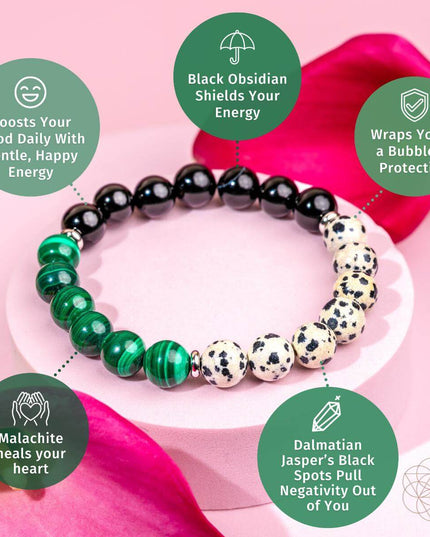 Soul Reset: Dalmatian Jasper Bracelet of Healing