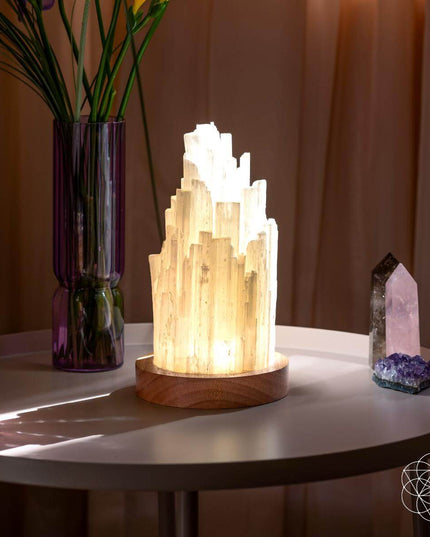 The Cleanse-All Selenite Lamp - 2 Pounds of Healing Power