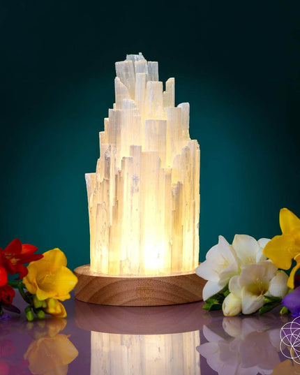 The Cleanse-All Selenite Lamp - 2 Pounds of Healing Power