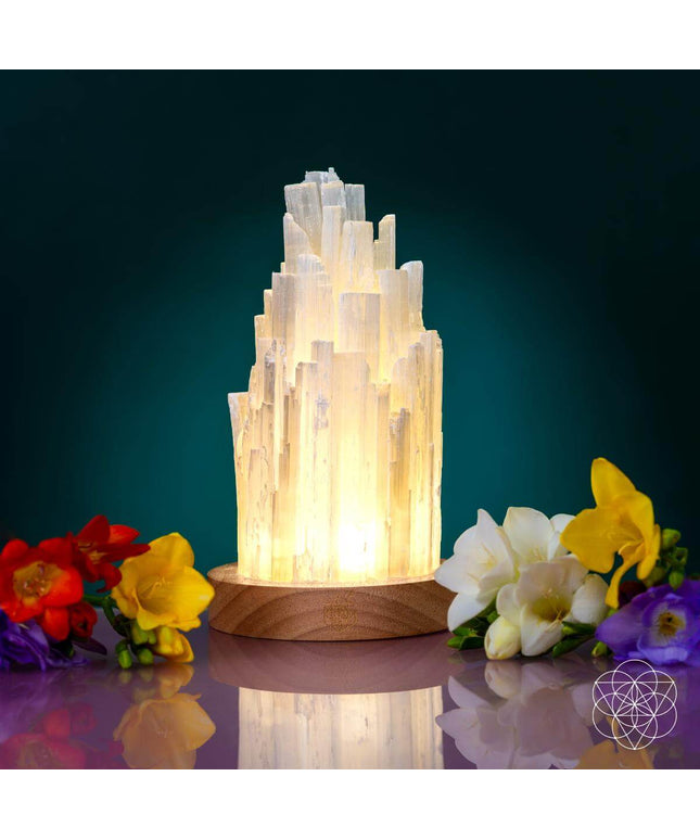 The Cleanse-All Selenite Lamp - 2 Pounds of Healing Power
