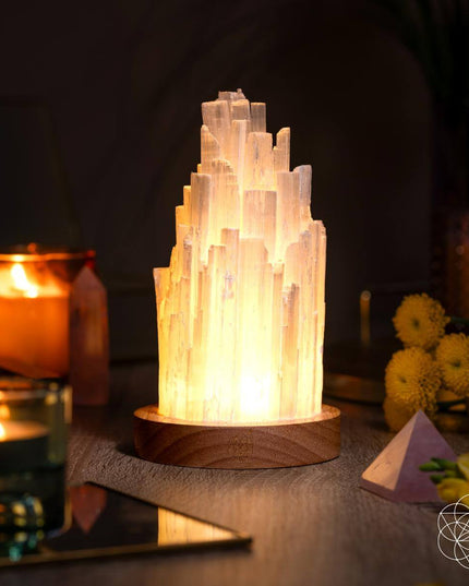 The Cleanse-All Selenite Lamp - 2 Pounds of Healing Power