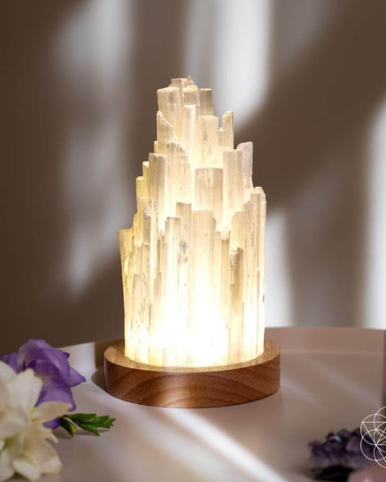 The Cleanse-All Selenite Lamp - 2 Pounds of Healing Power
