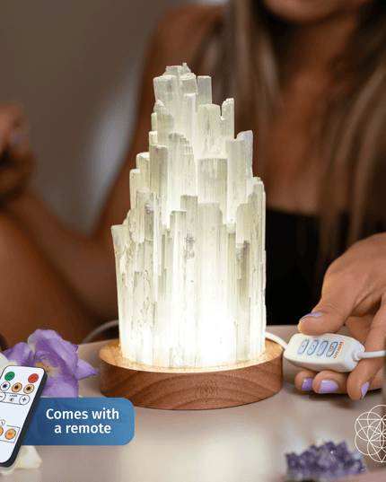 The Cleanse-All Selenite Lamp - 2 Pounds of Healing Power