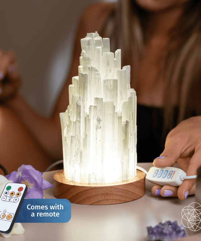 The Cleanse-All Selenite Lamp - 2 Pounds of Healing Power