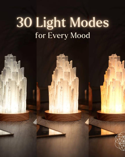 The Cleanse-All Selenite Lamp - 2 Pounds of Healing Power