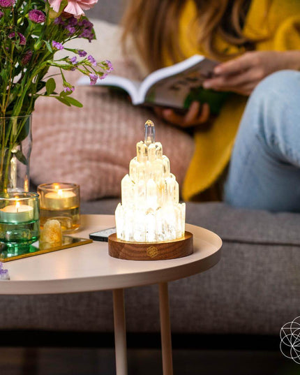 The Clear Quartz Manifestation Tower Lamp