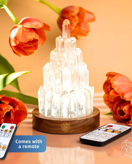 The Clear Quartz Manifestation Tower Lamp