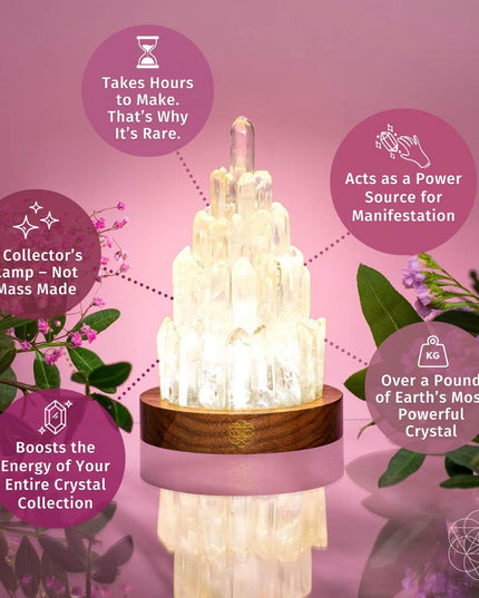 The Clear Quartz Manifestation Tower Lamp