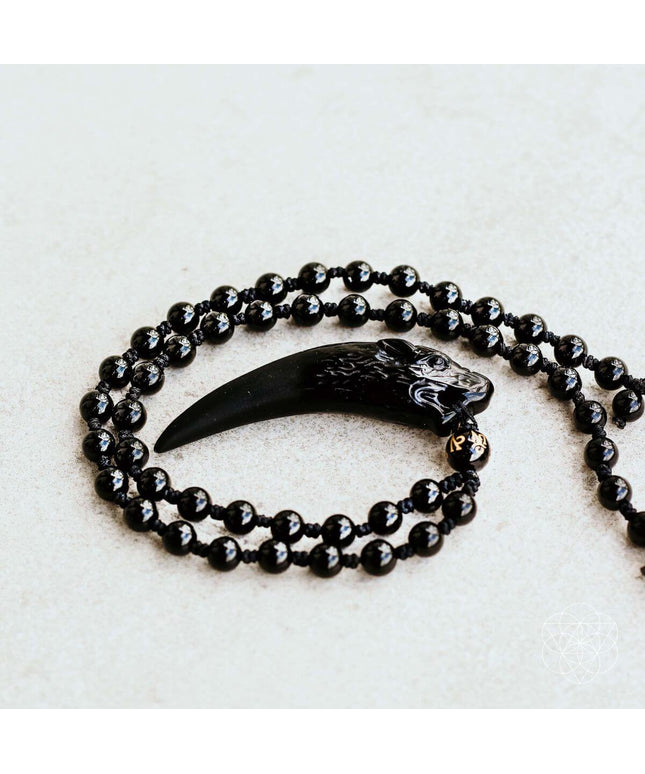 The Obsidian Wolf Pendant