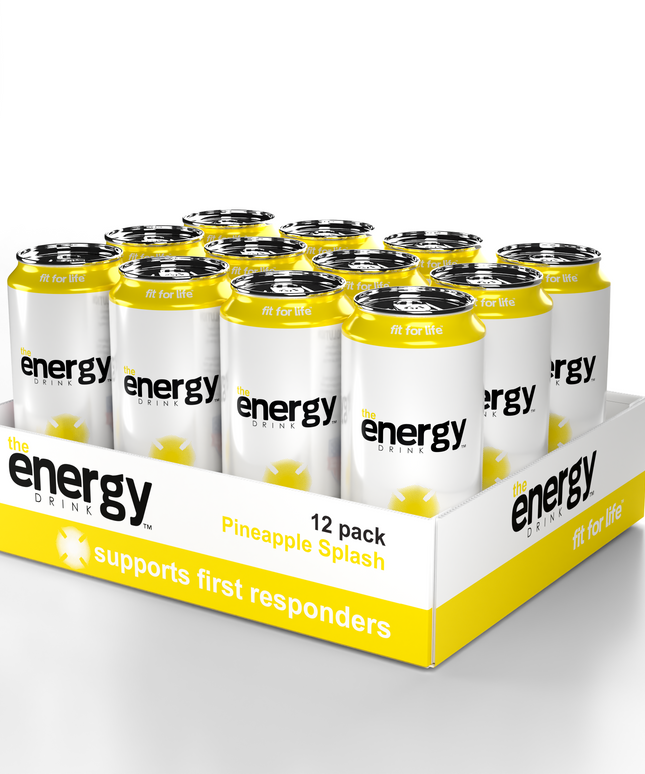 the Energy Drink™ Pineapple Splash 12-Pack (Sold Out, Delivery 2-3 Weeks)