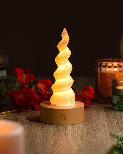 Therapy By Light - Selenite Flame Lamp