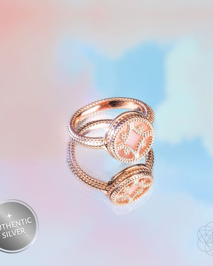 Totem of Abundance: Mayan Lamat Silver Ring of Miracles