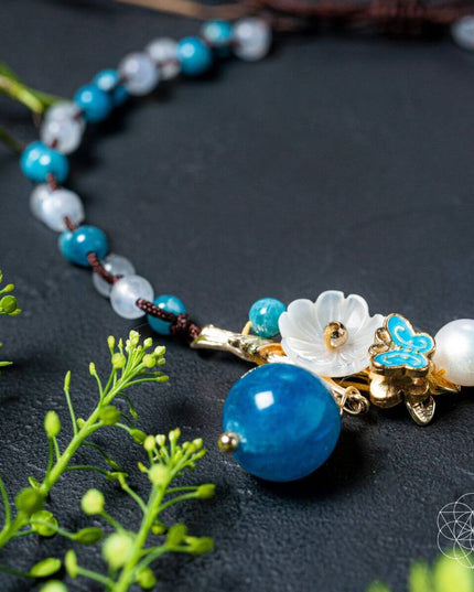 Triple Crystal Anklet of Positivity