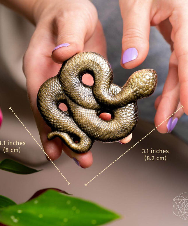 Unbroken: The Gold Obsidian Serpent Totem