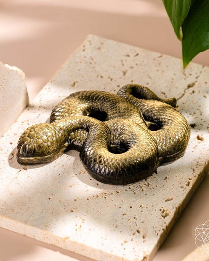 Unbroken: The Gold Obsidian Serpent Totem