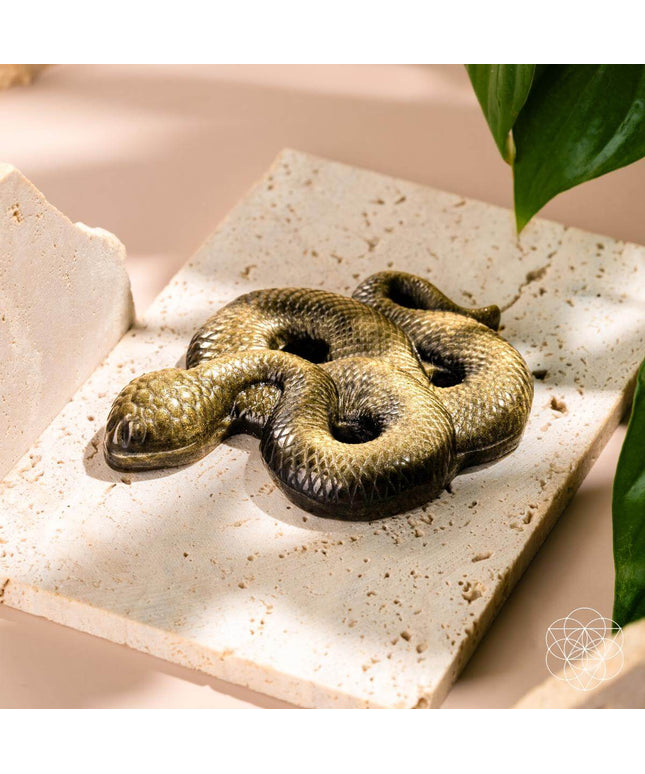 Unbroken: The Gold Obsidian Serpent Totem