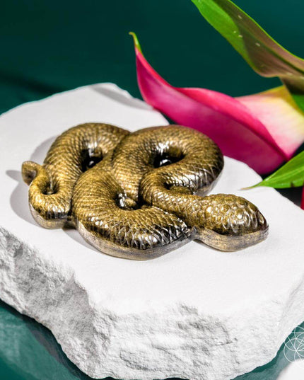 Unbroken: The Gold Obsidian Serpent Totem