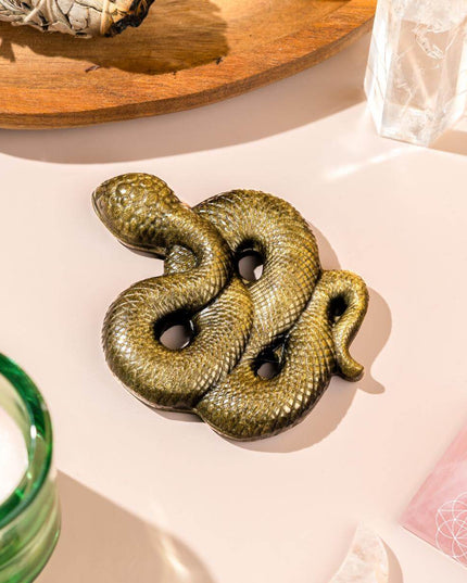 Unbroken: The Gold Obsidian Serpent Totem