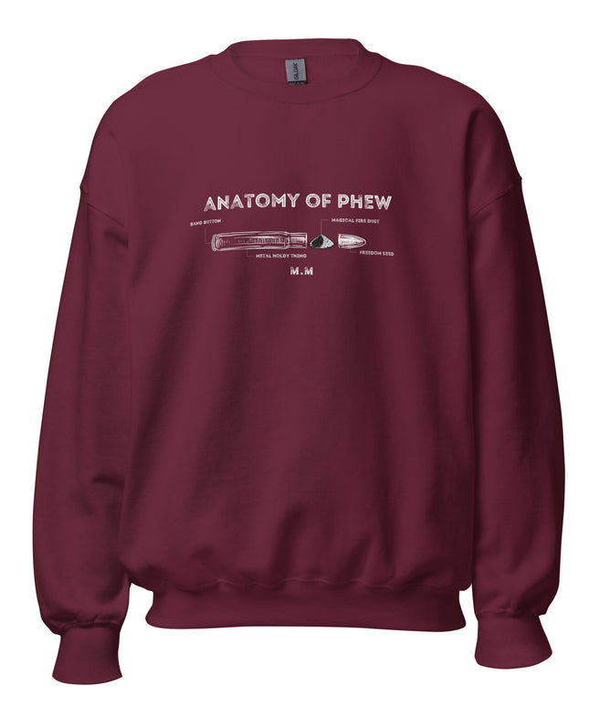 Anatomy of Phew Classic Fleece Sweatshirt | USA‑Printed