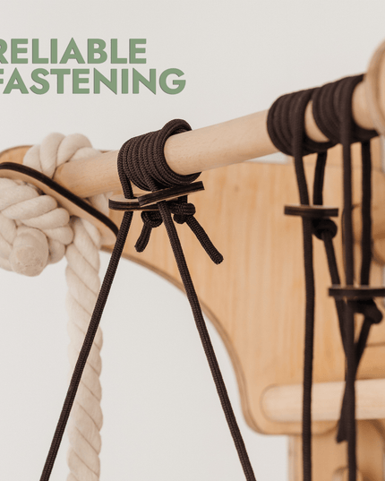 Wooden Swedish Wall / Climbing ladder for Children + Swing Set + Slide Board + Art Add-on